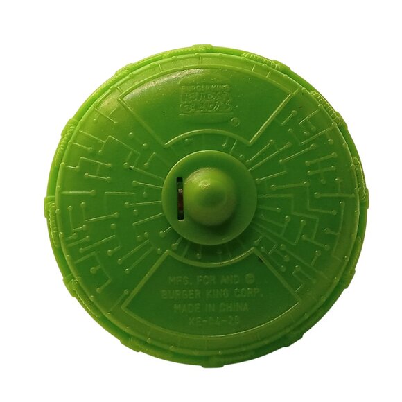 🎯 10 for $12 / Vintage Green UFO Spin Top Collectible Play Toy - Picture 4 of 8
